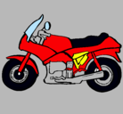 Dibujo Motocicleta pintado por miqueas