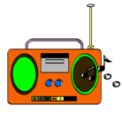 Dibujo Radio cassette 2 pintado por jorge alejandro