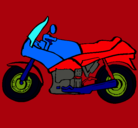 Dibujo Motocicleta pintado por primos