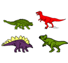 Dibujo Dinosaurios de tierra pintado por fernando