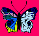 Dibujo Mariposa  pintado por ester llofriu c