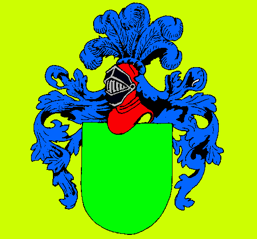 Escudo de armas y casco