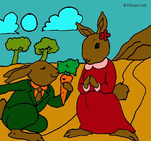 Dibujo Conejos pintado por amalia