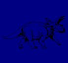 Dibujo Triceratops pintado por hectorm