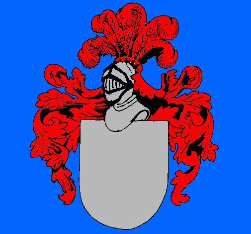 Escudo de armas y casco