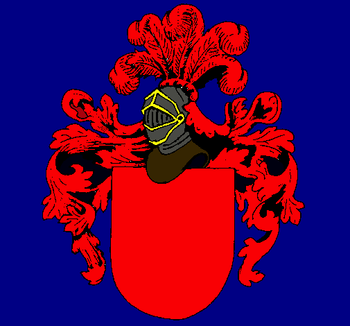 Escudo de armas y casco