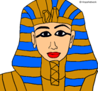 Dibujo Tutankamon pintado por joaquin