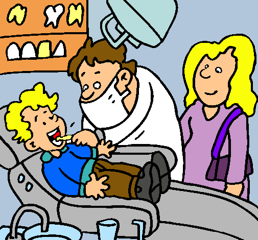 Niño en el dentista