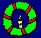 Dibujo Corona de navidad II pintado por sirenita 