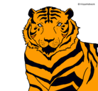 Dibujo Tigre pintado por feroz