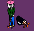 Dibujo Jugador de golf II pintado por diego