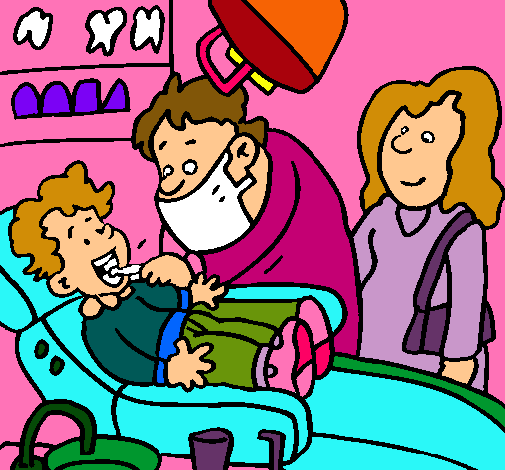 Niño en el dentista