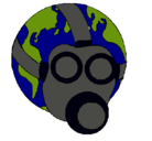 Dibujo Tierra con máscara de gas pintado por olitaaaaaaaaa