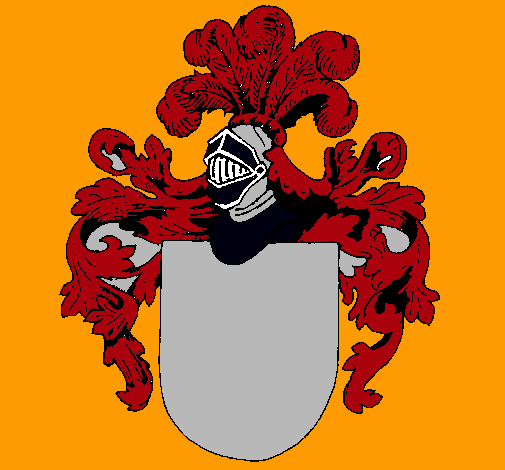 Escudo de armas y casco