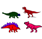 Dibujo Dinosaurios de tierra pintado por caieb