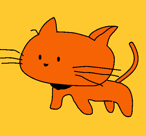 Dibujo Cría de gato pintado por amalia