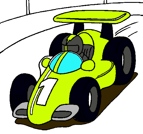 Dibujo de Coche de carreras pintado por Alonso en  el día  07-11-10 a las 04:06:23. Imprime, pinta o colorea tus propios dibujos!