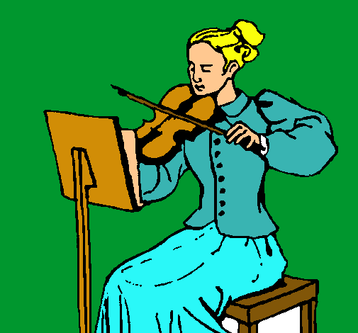 Dama violinista