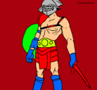 Dibujo Gladiador pintado por TORO