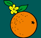 Dibujo naranja pintado por JIMENAVASQ