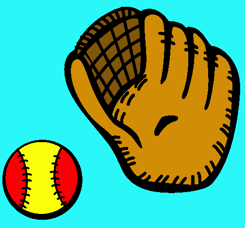 Guante y bola de béisbol