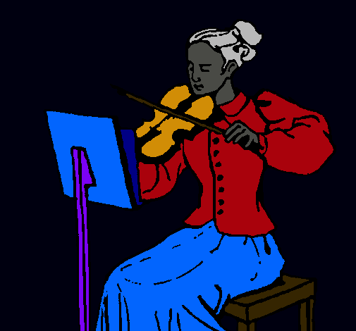 Dama violinista