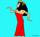 Dibujo Bailarina egipcia  pintado por maria  jose  pe