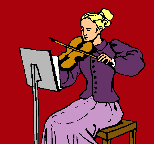 Dama violinista