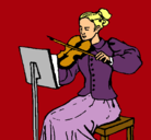 Dibujo Dama violinista pintado por MariaFemenia