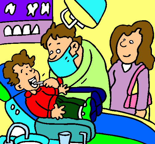 Niño en el dentista