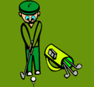 Dibujo Jugador de golf II pintado por alex