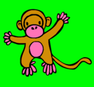 Dibujo Mono pintado por marii