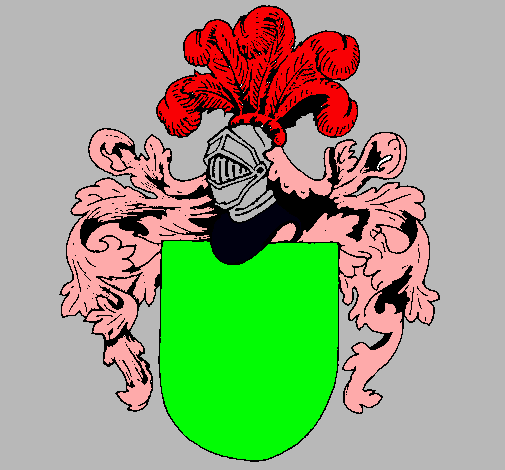 Escudo de armas y casco