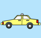 Dibujo Taxi pintado por piki