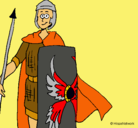 Dibujo Soldado romano II pintado por gerar