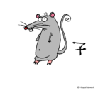 Dibujo Rata pintado por icarly