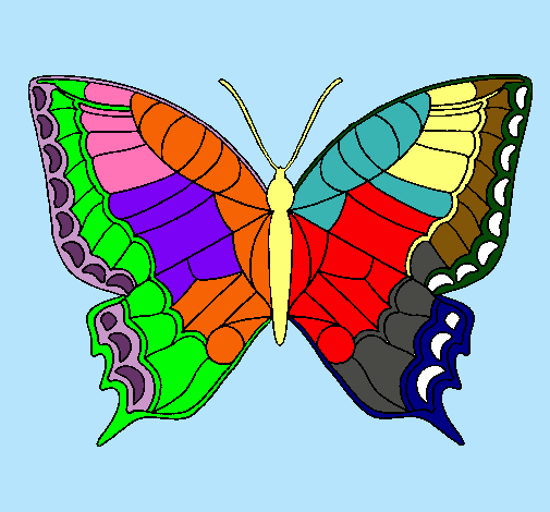 Dibujo Mariposa pintado por kiara