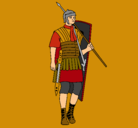 Dibujo Soldado romano pintado por vladblasen