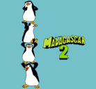 Dibujo Madagascar 2 Pingüinos pintado por GEMMA5
