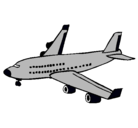 Dibujo Avión de pasajeros pintado por urmary