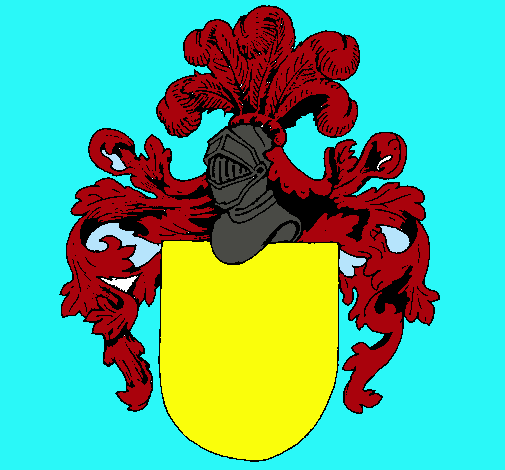 Escudo de armas y casco