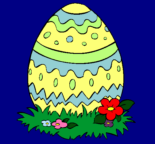 Dibujo Huevo de pascua 2 pintado por fany