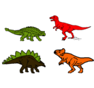 Dibujo Dinosaurios de tierra pintado por joaqu