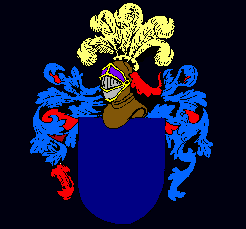 Escudo de armas y casco