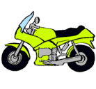 Dibujo Motocicleta pintado por nati