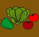Dibujo Verduras pintado por aelita 