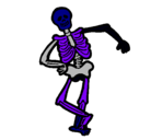 Dibujo Esqueleto contento pintado por gagatoli