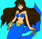 Dibujo Sirena pintado por ALISIA 