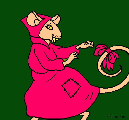 Dibujo La ratita presumida 7 pintado por amalia