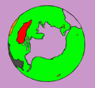 Dibujo Planeta Tierra pintado por 4782771
